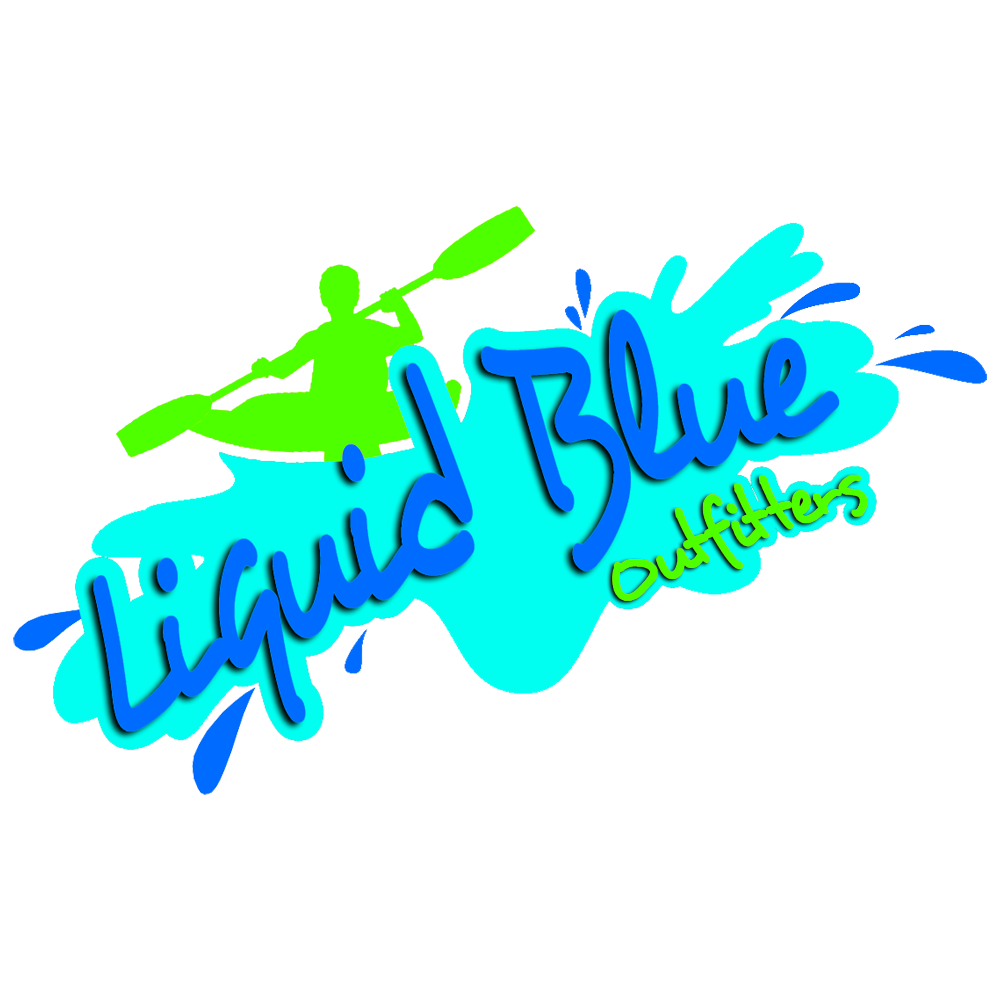 Liquid Blue Neon Logo